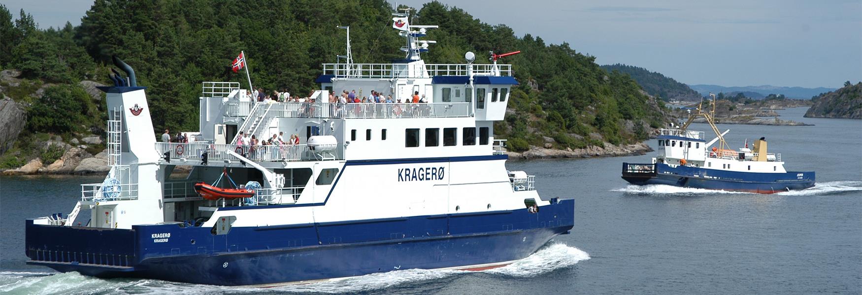 Ferries in the Kragerø archipelago