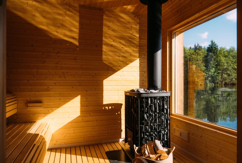 Shared Sauna Session in Skogens Rom Sauna