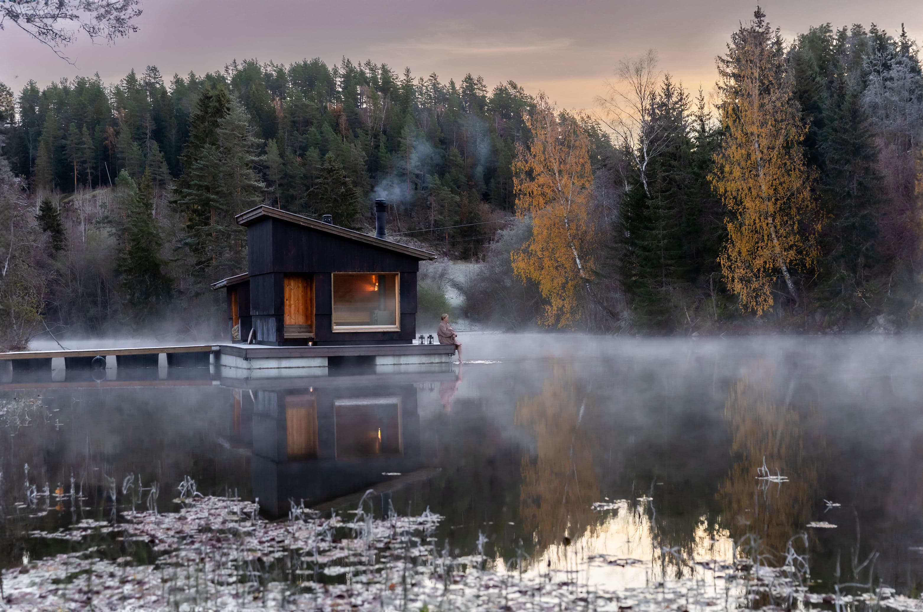 Shared Sauna Session in Skogens Rom Sauna