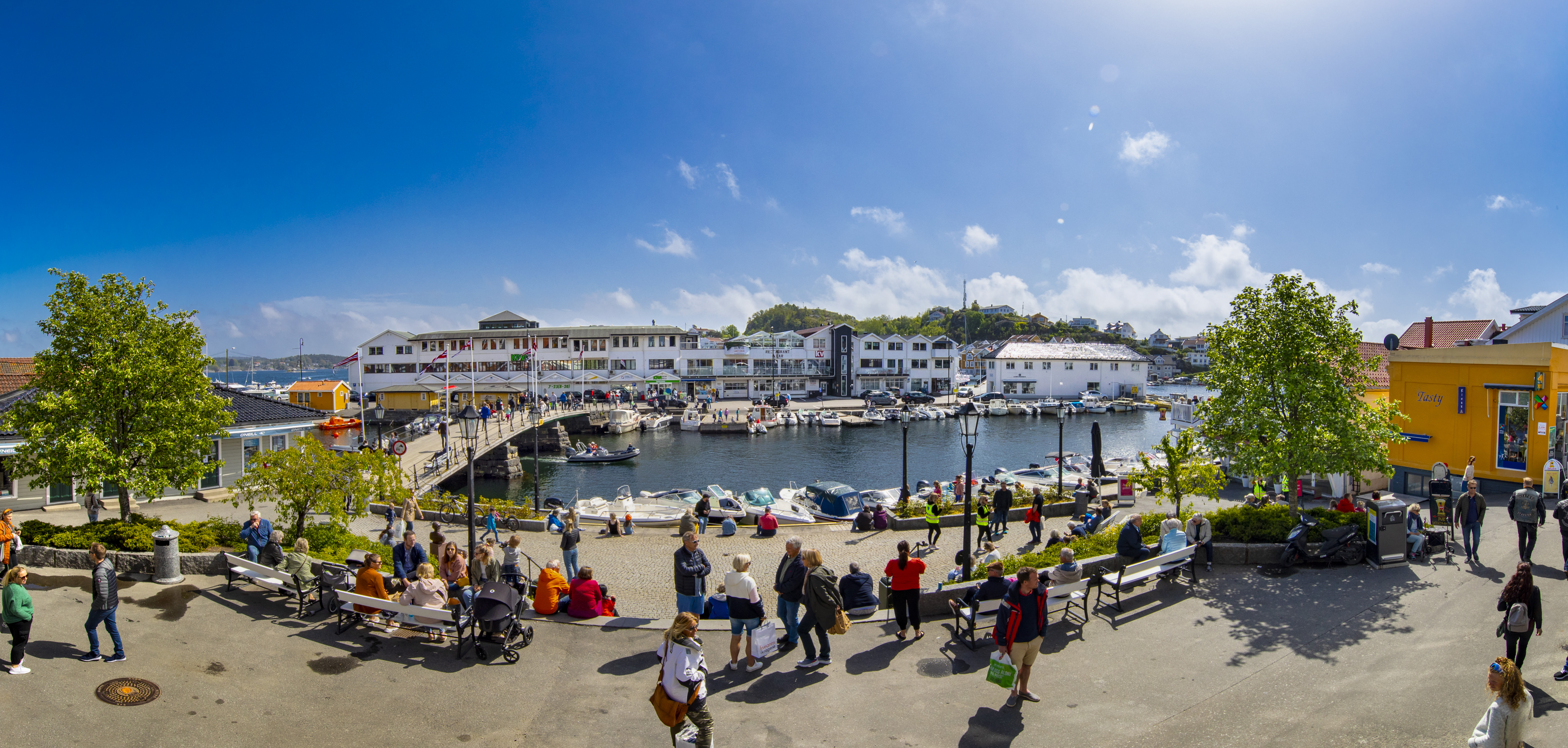 Summer at Lilletorvet in Kragerø