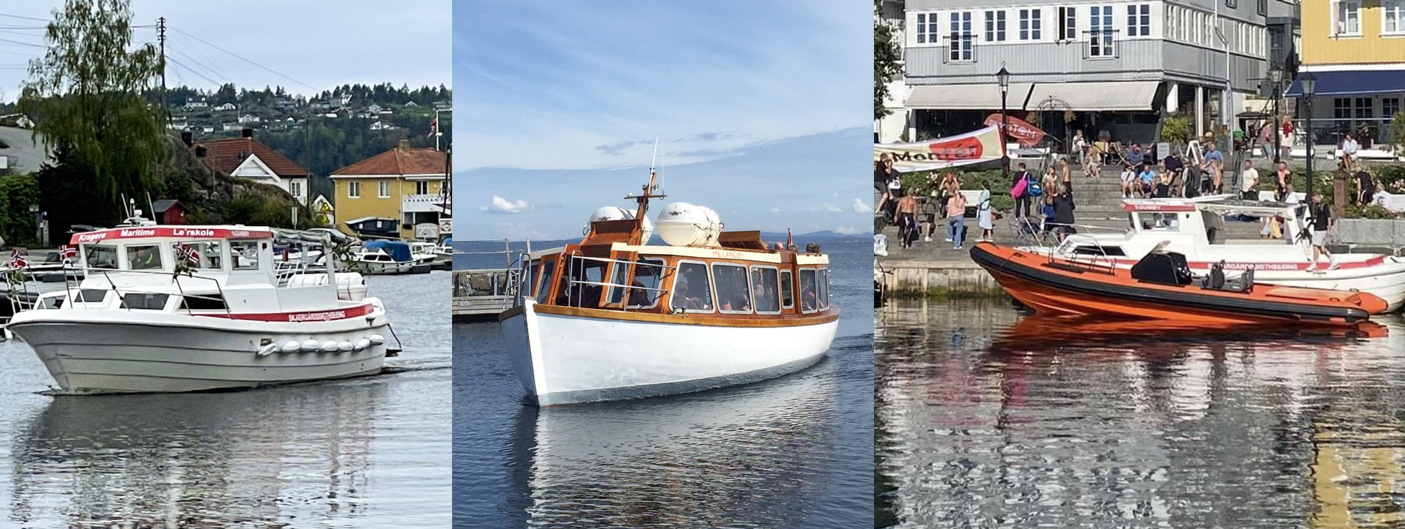 Båter fra Ramsalt eventbyrå Kragerø