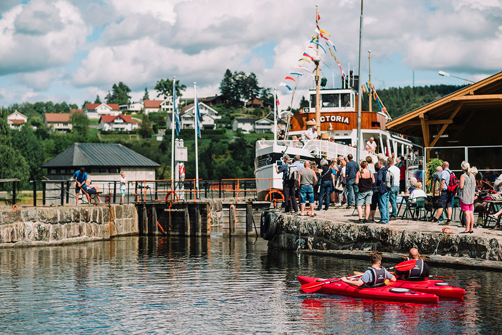 The Telemark Canal Boat tours in Skien, Skien Skien