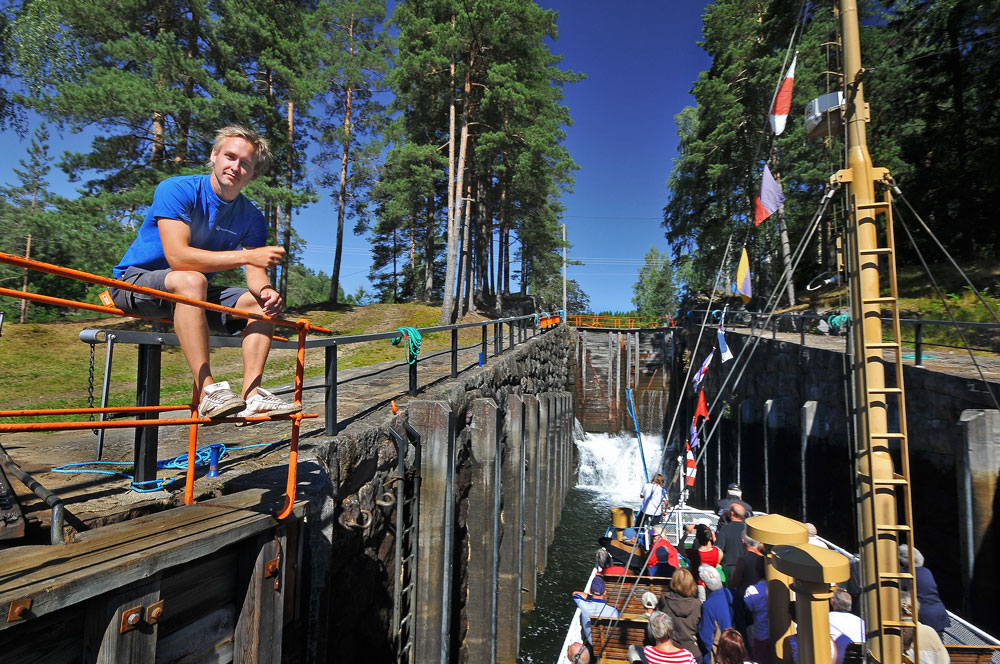 The Telemark Canal Boat tours in Skien, Skien Skien