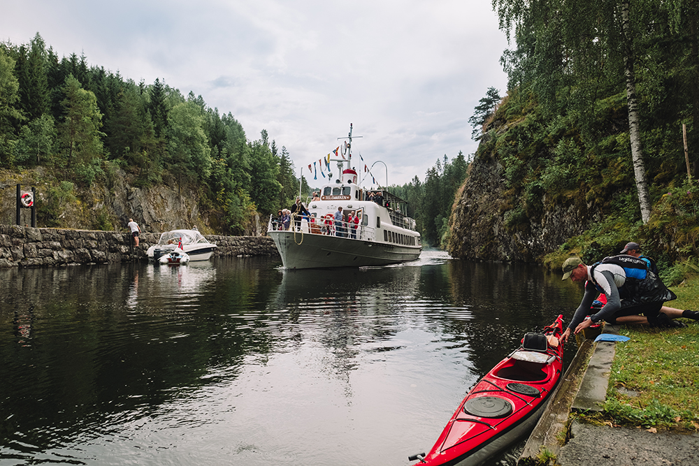 The Telemark Canal Boat tours in Skien, Skien Skien