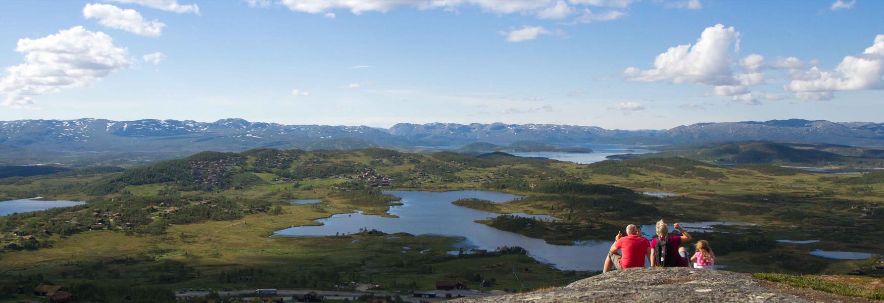 Hiking with a spectacular view