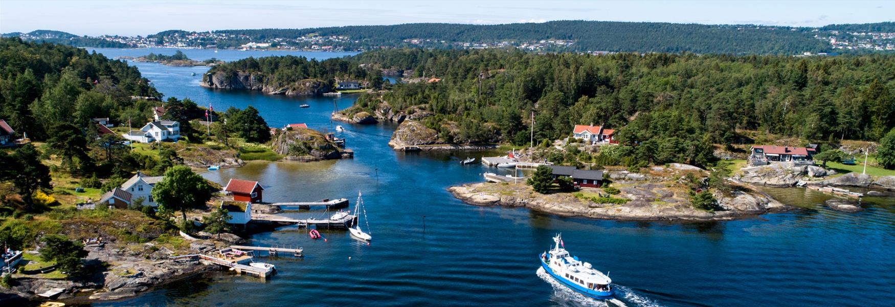 island hopping in Breviksfjorden