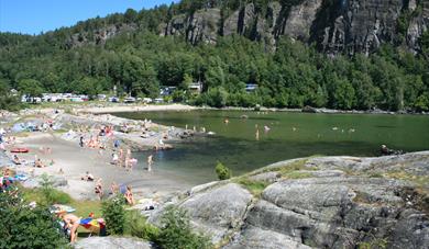 beach at Rognstranda Camping 