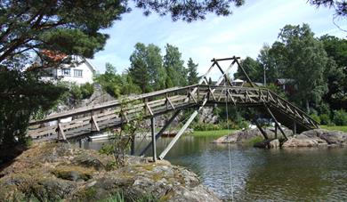 footbridge from Sandøya to Løvøya 