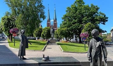 The Henrik Ibsen park in Skien