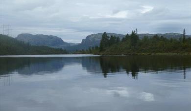 Fishing at Hallbjønnsekken