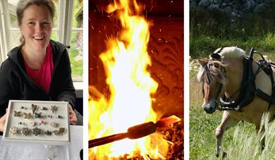 Åkerarbeid, sylvarbeid og smiing