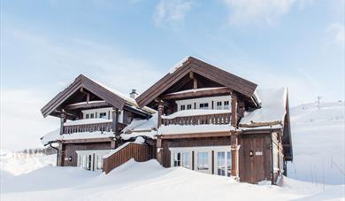 cabin from Rauland holiday center in winter