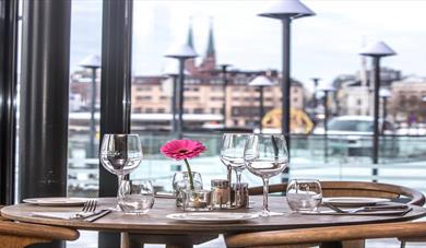 table at Becks Brasserie Skien