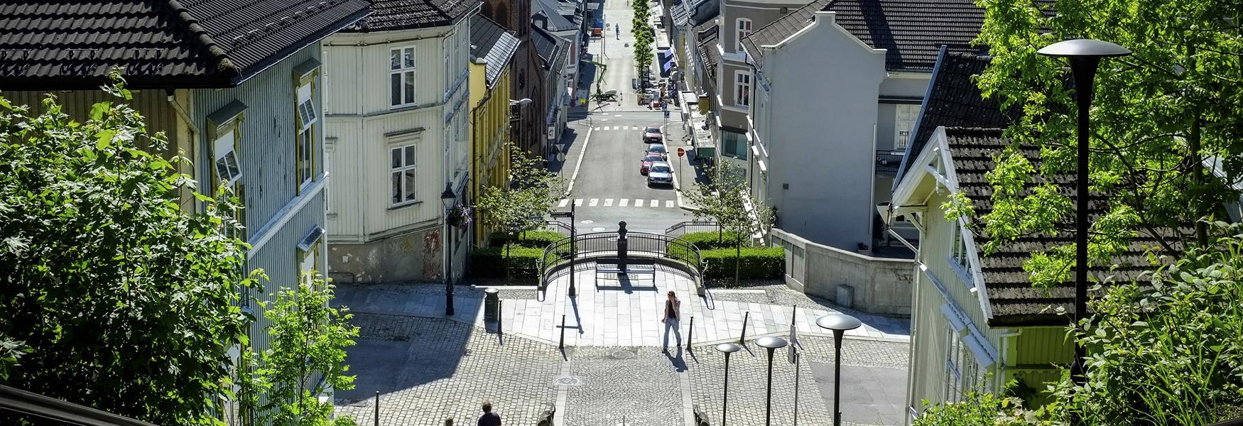 The Ibsen stairs in Skien