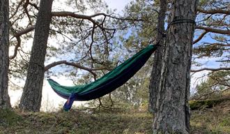 Hammock camp at Skåtøy island