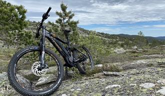 bicycle to Bicycle & Tour Gautefall stands on a rock