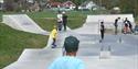 children at Porsgrunn skatepark