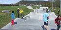 children at Porsgrunn skatepark