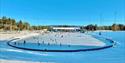 the skating rink in Skien leisure park