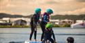 children at Norsjø Cable Park at Norsjø holiday land in Akkerhaugen