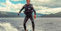 Our guy Halvor can teach you how to surf on the electric board