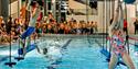 children trying out the new Aquacross at Skien leisure park
