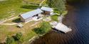 Overview of Saga Sauna at Prestodden, Hjartdal.