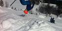 Forward salto on telemarkskis