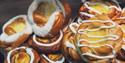 Fresh pastries at Aasmundsen Bakery at Tuven shopping Centre.