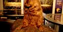taxidermied beaver at Elvarheim museum in Åmli
