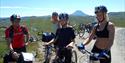 To cyckle Kraftvegen brings you into beautiful high mountain landscape at Hardangervidda