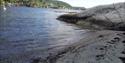 Slerva bathing place by  the Helle fjord