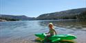 Crystal clear water in the lake Nisser.