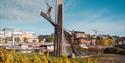 floating monument in Skien