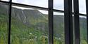 view from the new museum building to the heavy water cellar on Vemork