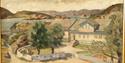 Guido Schjølberg painting of Edvard Munchs house in Kragerø