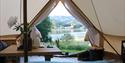 view from Glamping tent at Lystang Camping