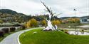 the sculpture "TREE" in Notodden