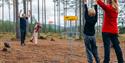 Family at Notodden Disc Golf.