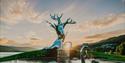 the art installation "TREE" at Notodden