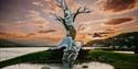 the art installation "TREE" at Notodden