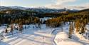 the ski slopes at Grønkjær ski center in Notodden