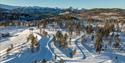the ski slopes at Grønkjær ski center in Notodden