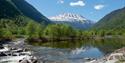 Gaustatoppen thrones majestically over the town Rjukan.