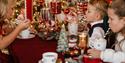 children at the Jonas B Gundersen Christmas house in Porsgrunn