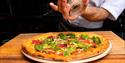 pizza served at Øya Spiseri