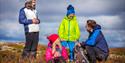 family on a hiking trip in Rauland