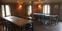 Dining area in the barn