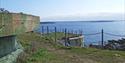 view of the sea from Tangen fort in Langesund