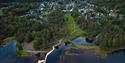 drone image of Soria Moria sauna